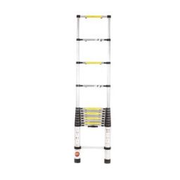 Bathla Vanguard 12 Step Sliver &a; Black Aluminium Telescopic Ladder-picture-14