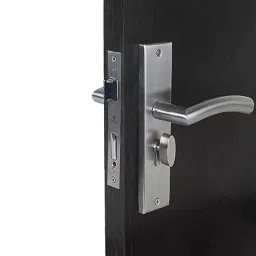 Handle Waala MG1105-CYS 8 inch 60mm Stainless Steel Silver Cylindrical Plate One Side Key Mortise Door Lock Set-picture-27