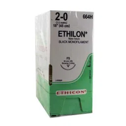 Ethicon NW3709 Ethilon 9-0 Black 6mm Monofilament Round Body Micro-Point Suture, Size: 38cm (Pack of 12)-image-79