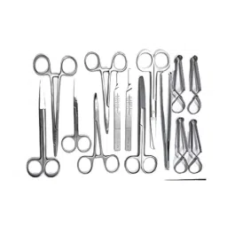 Forgesy 14 Pcs Stainless Steel Suturing Instrument Kit, X73-picture-34