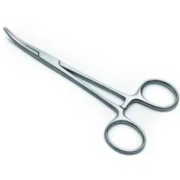 Forgesy GSS21 5 inch Stainless Steel Silver Curved Mosquito Forceps-image-15