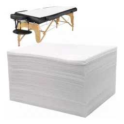 Kudize 31x72 inch 30GSM White Non-Woven Disposable Laminated Waterproof Bedsheet for Hospital, Hotel &a; Spa (Pack of 50)-image-21