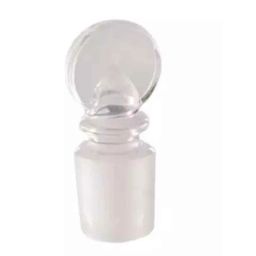 Borosil 16.5/15 Short Neck Penny Head I/C Joint Glass Stopper, 8110016-22