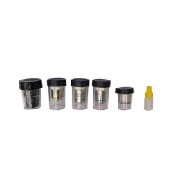 WKM 5-10 Slides 3x1 inch Polypropylene White Coplin Jar (Pack of 12)-10