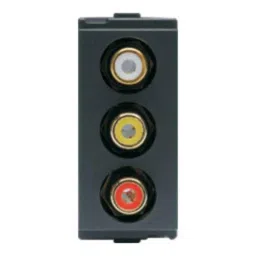 L&a;T Entice 1M Charcoal Grey RCA Connector, CB91201TG00 (Pack of 15)-picture-28