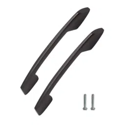 Atom 545 8 inch Black Matt Finish Zinc Cabinet Pull Handle (Pack of 2)-image-20