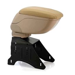 Auto Pearl Plastic Beige Armrest Console Box for Hyundai I20 T2-19