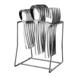Elegante 18 Pcs Jasmine Stainless Steel Vectra Cutlery Set, SL-135 (Pack of 2)-image-19