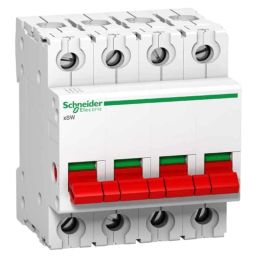 Schneider Electric Acti9 xSW 63A Four Pole Isolator, A9S4P063-36