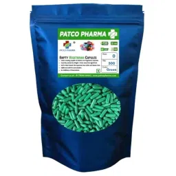 Patco Pharma 400-800mg Vegetarian Green Empty Capsule for Size 0 Capsule (Pack of 500)-image-74