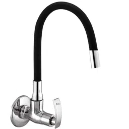 Zoie Viva Brass Chrome Finish Kitchen Sink Tap with Black Flexible Silicone Swivel Spout, Z28039-picture-18