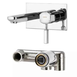 Cera Gayle Basin Mixer Exposed Part and Concealed Part, F1014473 + F4065101 (Pack of 2)-15