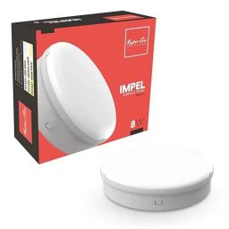 Fybros Impel 8W Polycarbonate Natural White Round LED Ceiling Surface Light, FLS5326A-33