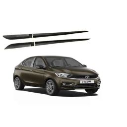 SureStrive 4 Pcs Black Side Door Car Beading Set for Tata Tigor All Model-43