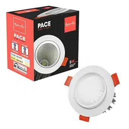 Fybros Pace 5W Aluminium Warm White Round LED COB Down Light, FLS5761J (Pack of 10)-picture-49