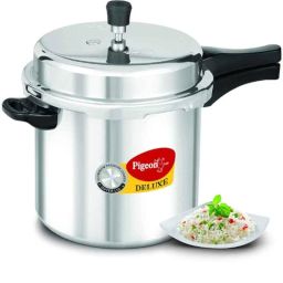 Pigeon Deluxe 12L Aluminium Silver Outer Lid Pressure Cooker without Induction Base by Stovekraft, 106-picture-38
