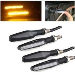 AOW 4X Flowing/Running Universal Motorcycle Motorbike LED Turn Signal Indicators Lights for Honda CB Unicorn 150-31