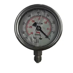 Japsin Instrumentation -760mmHg Direct Mounting Back Entry Glycerin Filled Vacuum Gauge with Dual Scale -30 Inhg, Connection: 1/4 inch, JI-EPG-1004-picture-15
