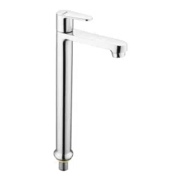 Ruhe Eclipse Brass Chrome Finish Pillar Basin Tap, 11-0602-image-5