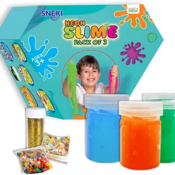 Neon 3 Slime kit toys jelly slime putty clay kit set pack for girls boys kids Multicolor Putty Toy-image-34