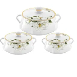 Nayasa Lorenzo 3 Pcs 500, 1000 &a; 1500ml White Casserole Set, 500041921394-00967-picture-12
