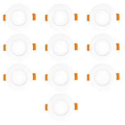 Fybros Zeno 3W Polycarbonate White Round LED Down Light for Bedroom &a; Living Room, FLS5841J (Pack of 10)-picture-22