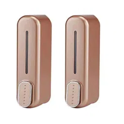 ZAP 300ml ABS Golden Wall Mounted Liquid Soap Holder (Pack of 2)-image-29