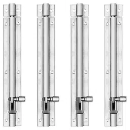 Voltizi 2 Pcs 4 inch Stainless Steel Plain Tower Bolt Set-image-39