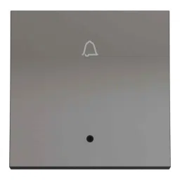 Schneider Electric Miluz ZeTa 6A 2 Module Warm Grey Bell Push with Indicator, MZBPI2M_WG image 2