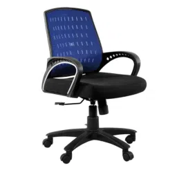 Furniturstation Leatherette Black Ergonomic Mesh Low Back Office Chair, SB_MESH -01_ 2 IN1 BKBL-picture-26