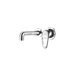 Cera Carbon Stainless Steel Wall Mounted Single Lever Basin Mixer Exposed Part, F1002473-11