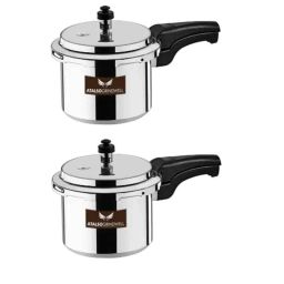 Atalso 1.5 &a; 2 Litre Stainless Steel Regular Tri Ply Cooker Combo (Pack of 2)-picture-35