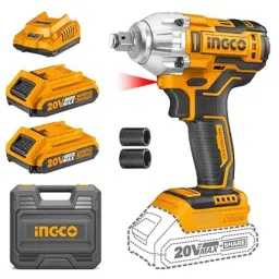 Ingco P20S 20V Cordless Li-ion Impact Wrench, CIWLI2038-45