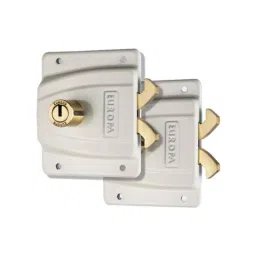 Europa Brass Ivory Finish Sliding Wardrobe Lock, F367TW-picture-27