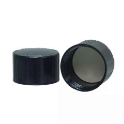 Glassco 20x125mm Plastic Black Phenolic Caps, 23283.685C-26