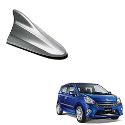 Auto Pearl ABS Silver Universal Replacement Shark Fin Car Roof Antenna For Tata Wego-42