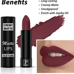 PERPAA Set of 2 Creamy Matte Long Stay Intense Lipstick - Rose Magenta 58 & Tan Red 80 image 5