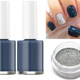GLOSSY FINISH NAIL PAINT COMBO & MULTI USE MINI GILLITER-image-37
