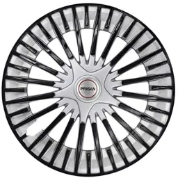 Prigan 4 Pcs 15 inch Polypropylene Silver &a; Black Press Fitting Car Wheel Cover Set for All 15 inch Wheel Car, Acura-Dc-15-picture-27