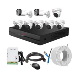 CP Plus 2.4MP Full HD Audio Indoor &a; Outdoor CCTV Combo Kit with 8Ch DVR, 6 Dome 2 Bullet Camera, 8Ch SMPS, 70m Copper Cable &a; Connectors-18