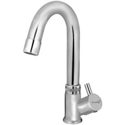 Prestige Dove Brass Chrome Finish Swan Neck Wash Basin Tap-25