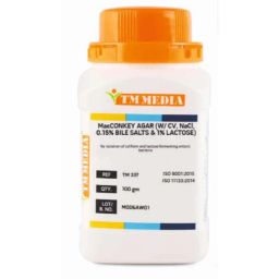 TM Media 100g Macconkey Agar W/CV, Nacl, 0.15% Bile Salts &a; 1% Lactose, TM 337-image-41