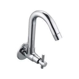 Spazio Tarim Brass Chrome Finish Sink Cock with Swinging Spout-picture-5