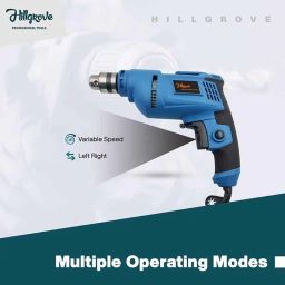 Hillgrove HGCM223M1 500W 10mm Drill Machine with 5 Pcs Masonry Drill Bit &a; Claw Hammer, HGCM484 image 5