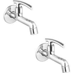 IRIS C-2 Brass Chrome Finish Long Body Bib Tap (Pack of 2)-image-22