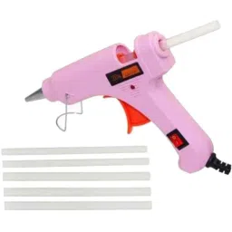 Gunstick 20W Pink Glue Gun with 4 Pcs Transparent Glue Sticks-image-96