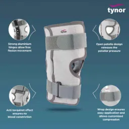 Tynor Functional Knee Support, Size: M image 3