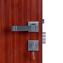 Homexpert Rose Spacio 60mm Stainless Steel Silver Both Side Key Mortise Door Lock Set-image-83