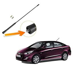 Auto Pearl Black Mount Rubber Mast Flexible Car Roof Antenna with Anti-Theft Design For Hyundai VernaFluidic-image-75