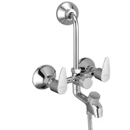 Mayur Ocich Trendy Brass 3 In 1 Wall Mounted Chrome Plated Wall Mixer for Hand &a; Overhead Shower-image-90